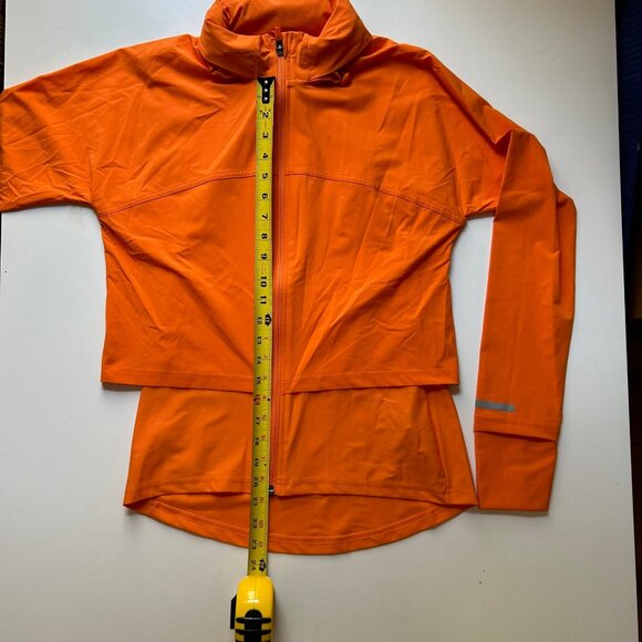SWEATY BETTY ORANGE SOFT SHELL ACTIVE WEAR JACKET HOODED SIZE XS - Picture 9 of 10